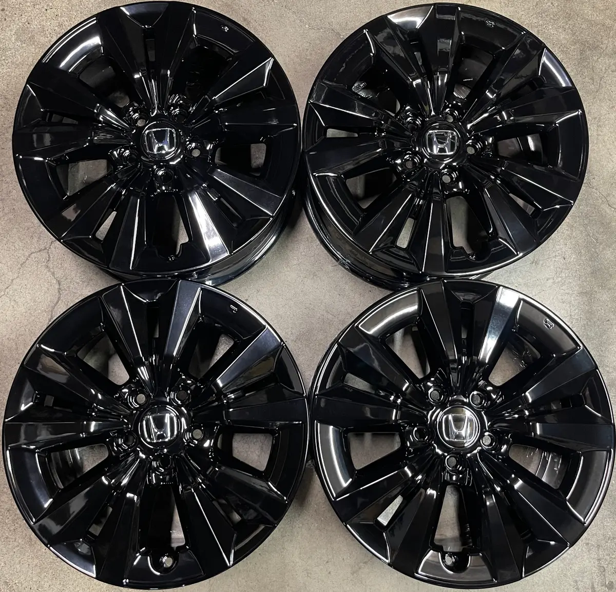 Sold Four 2022 2024 Honda Civic Factory 17 Wheels Oem Rims 10395 Gloss Black Accord 1