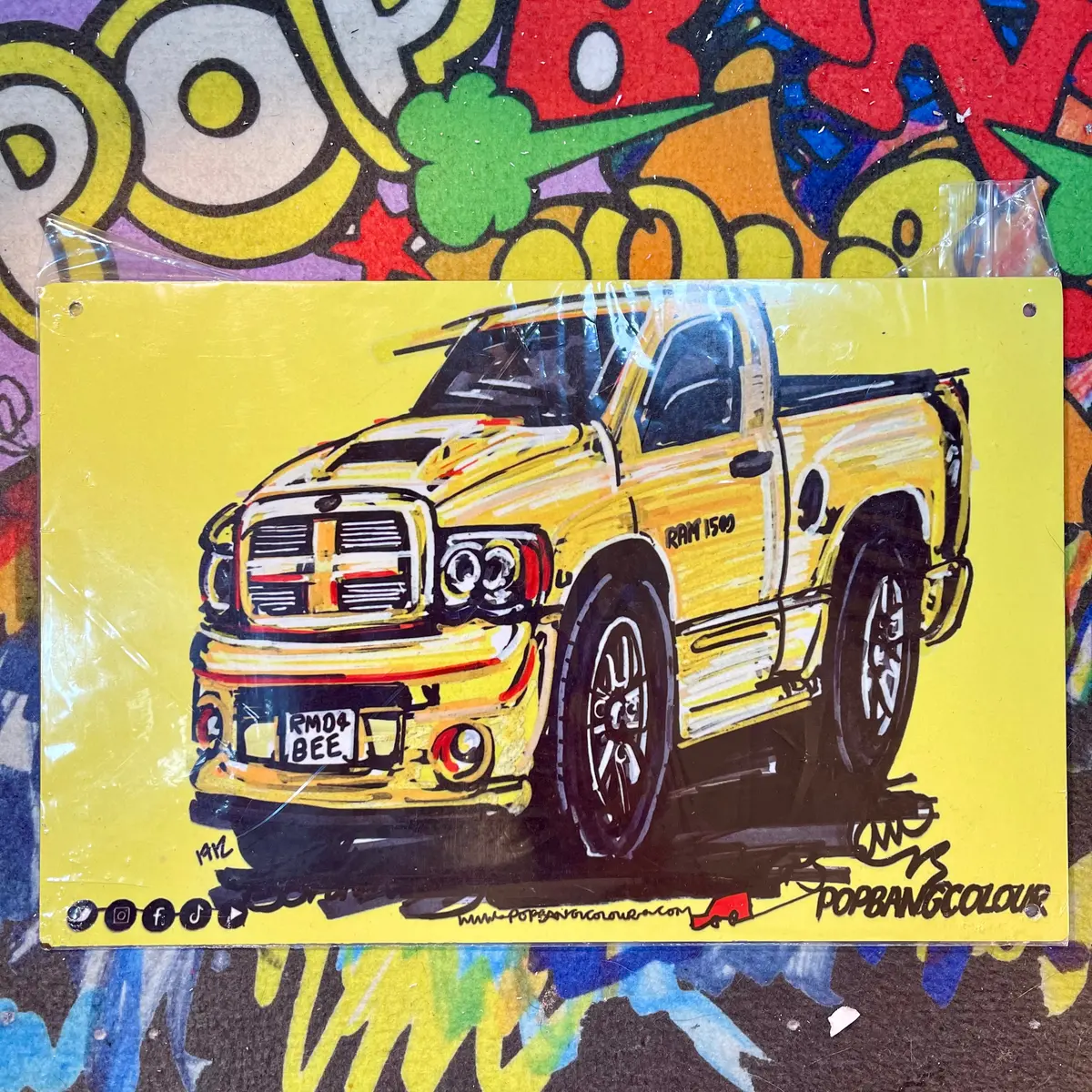 Dodge Ram | #Continuouscar Metal Print | 30Cm X 20Cm 1