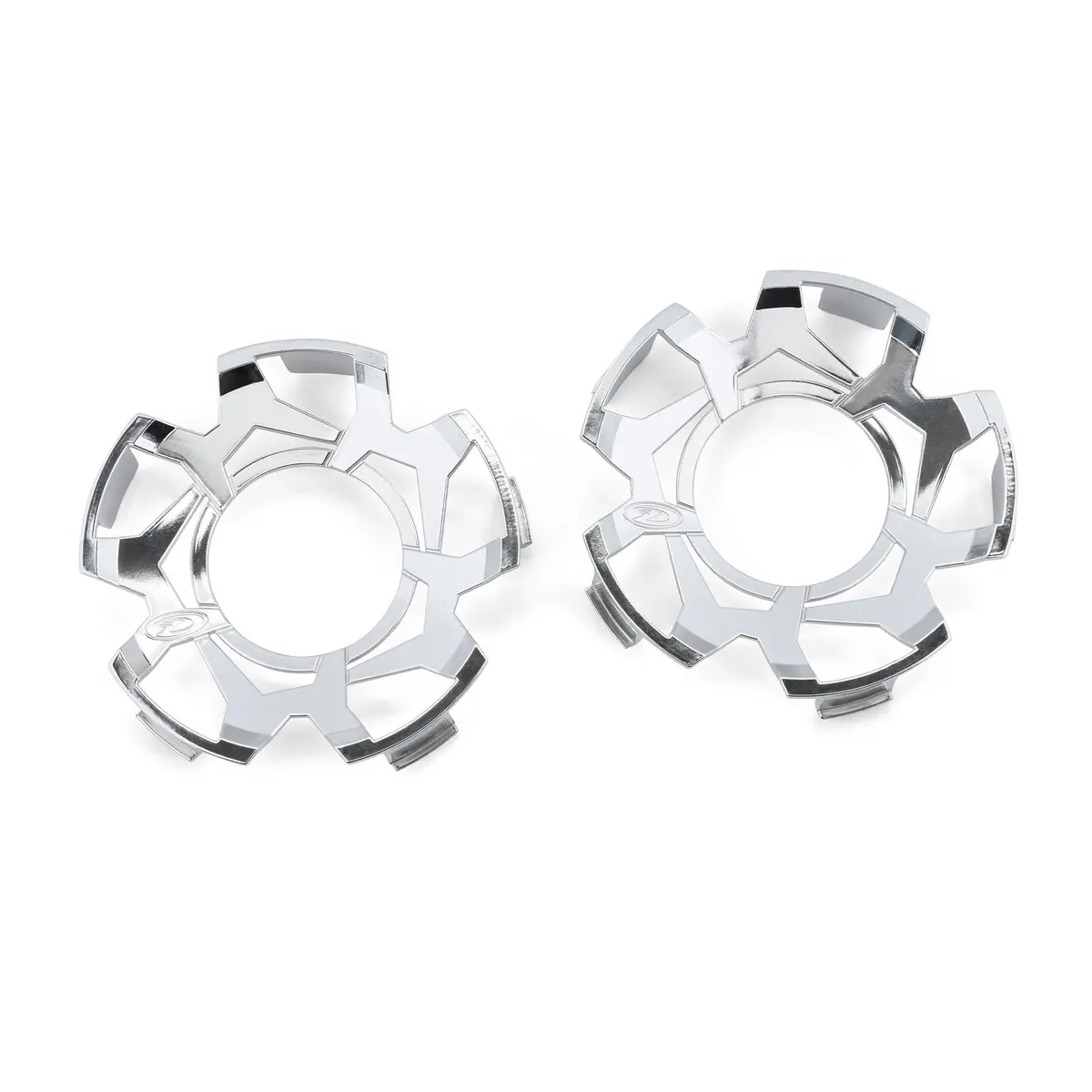 Duratrax Clip-Lock Wheel Face Mirror Chrome For Ripper 5.7" Wheel (2) 1
