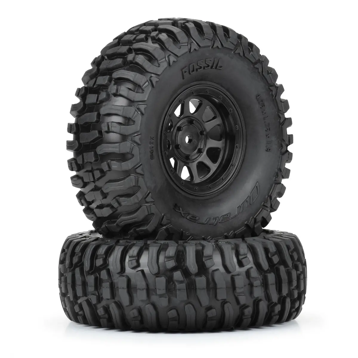 Duratrax 1/10 Fossil Font/Rear 1.9" Crawler Tires Mtd 12Mm Black Kodiak (2) 1