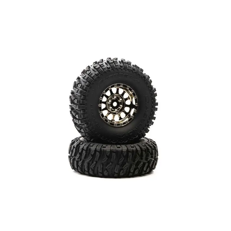 Duratrax Class 1 Ascend Cr C3 1.9" Blk/Chr (2) 1