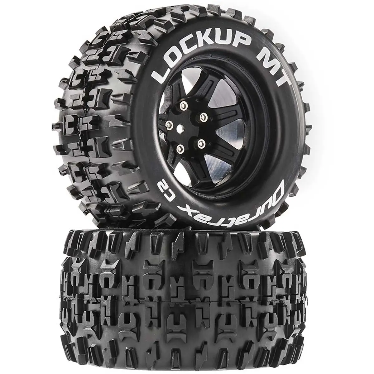 Duratrax Lockup Mt 2.8 Mounted Tires, Black 14Mm Hex (2) 1