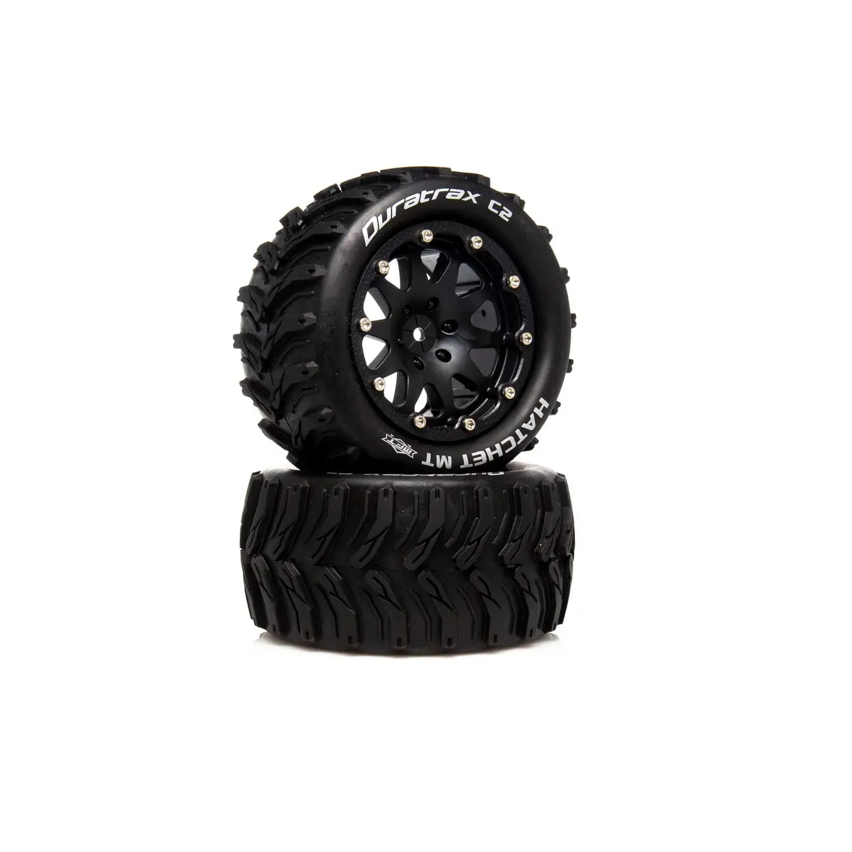 Duratrax Hatchet Mt Belted 2.8" 2Wd Mounted Rear Tires, 0 Offset, Black (2) 1