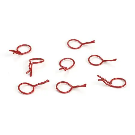 Dynamite Bent Body Clips Red (8) 1