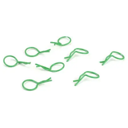 Dynamite Bent Body Clips Green (8) 1