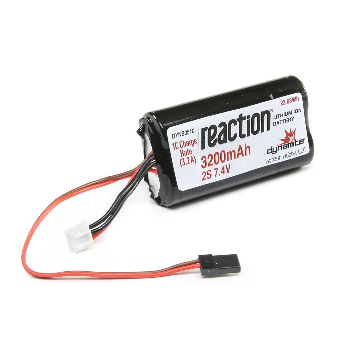 Dynamite 7.4V 3200Mah 2S Reaction Li-Ion Receiver Battery: Universal Receiver 1