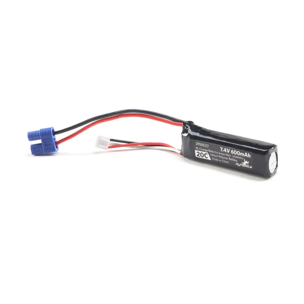 Pro Boat 7.4V 600Mah 2S 20C Lipo Battery: Ec3 1