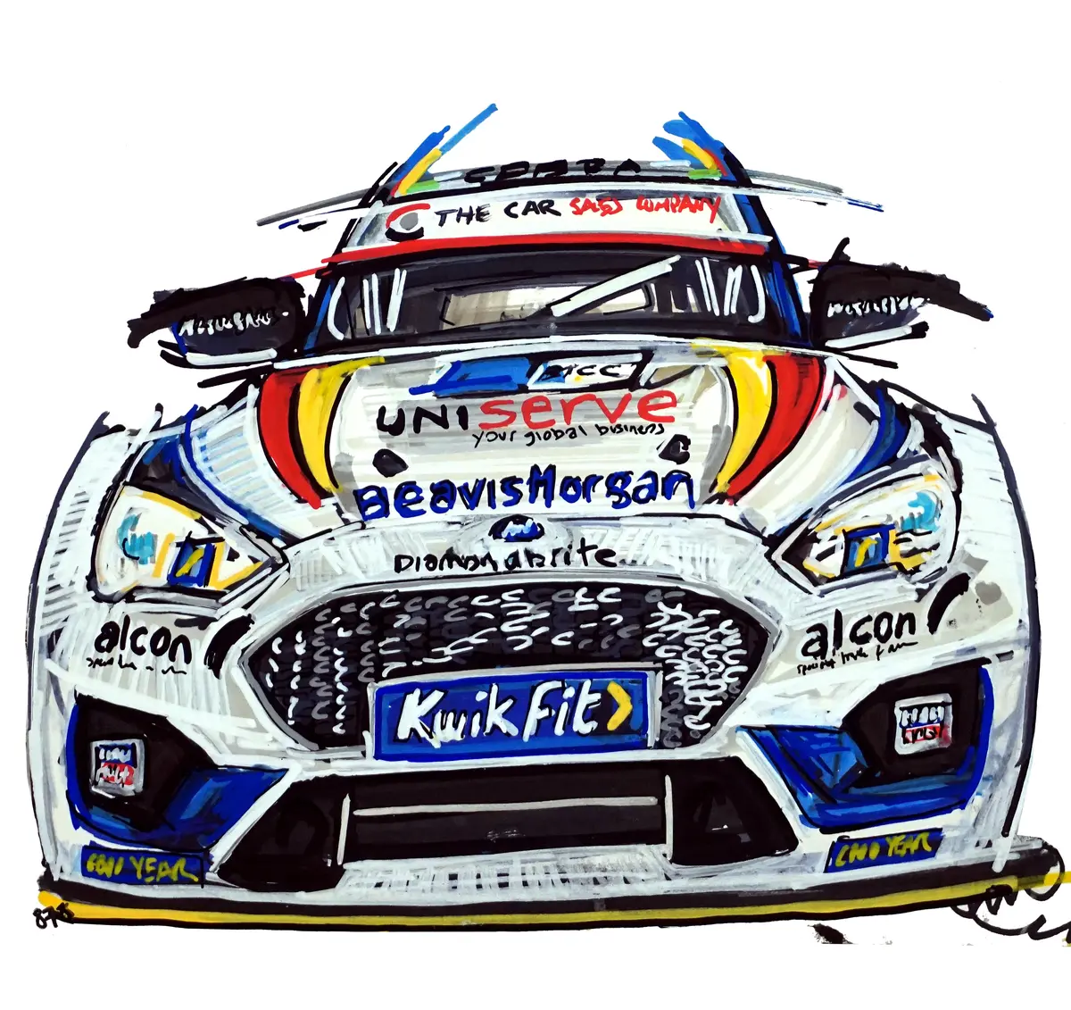 #Continuouscar No.878 L 2021 Btcc Motorbase Ford Focus 1