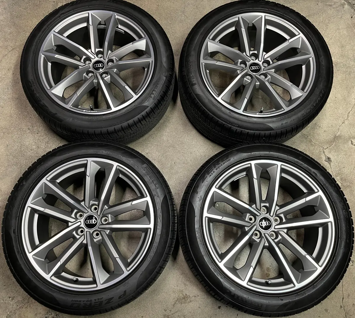Sold 2025 Audi Q3 Factory 19 Wheels Tires Oem 83A601025b Rims Pirelli 255/45/19 1