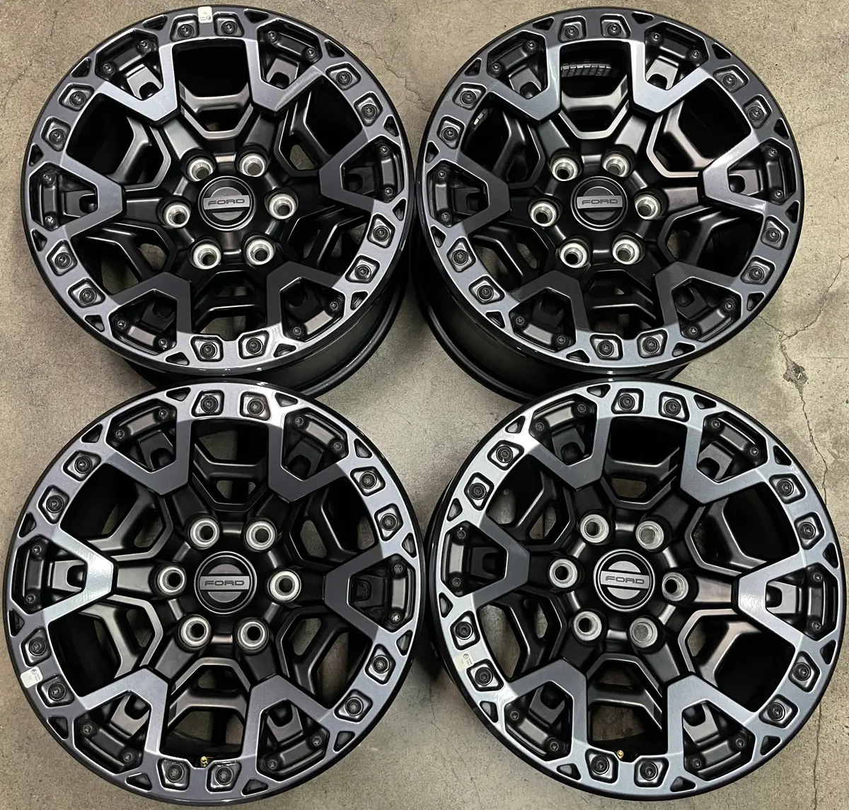 Sold Four 2025 Ford F150 Raptor R Factory 17 Wheels Oem Rims Bead Lock Black Rl3v1007ba 1