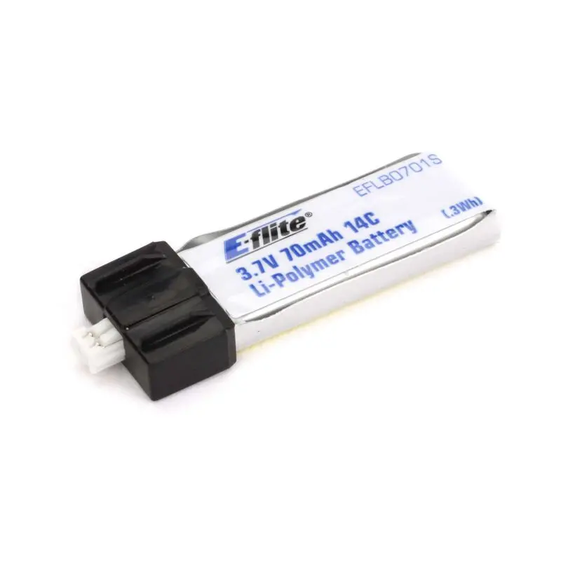 E-Flite 70Mah 1S 3.7V 14C Lipo Battery: Ph 1.5 (Ultra Micro) 1