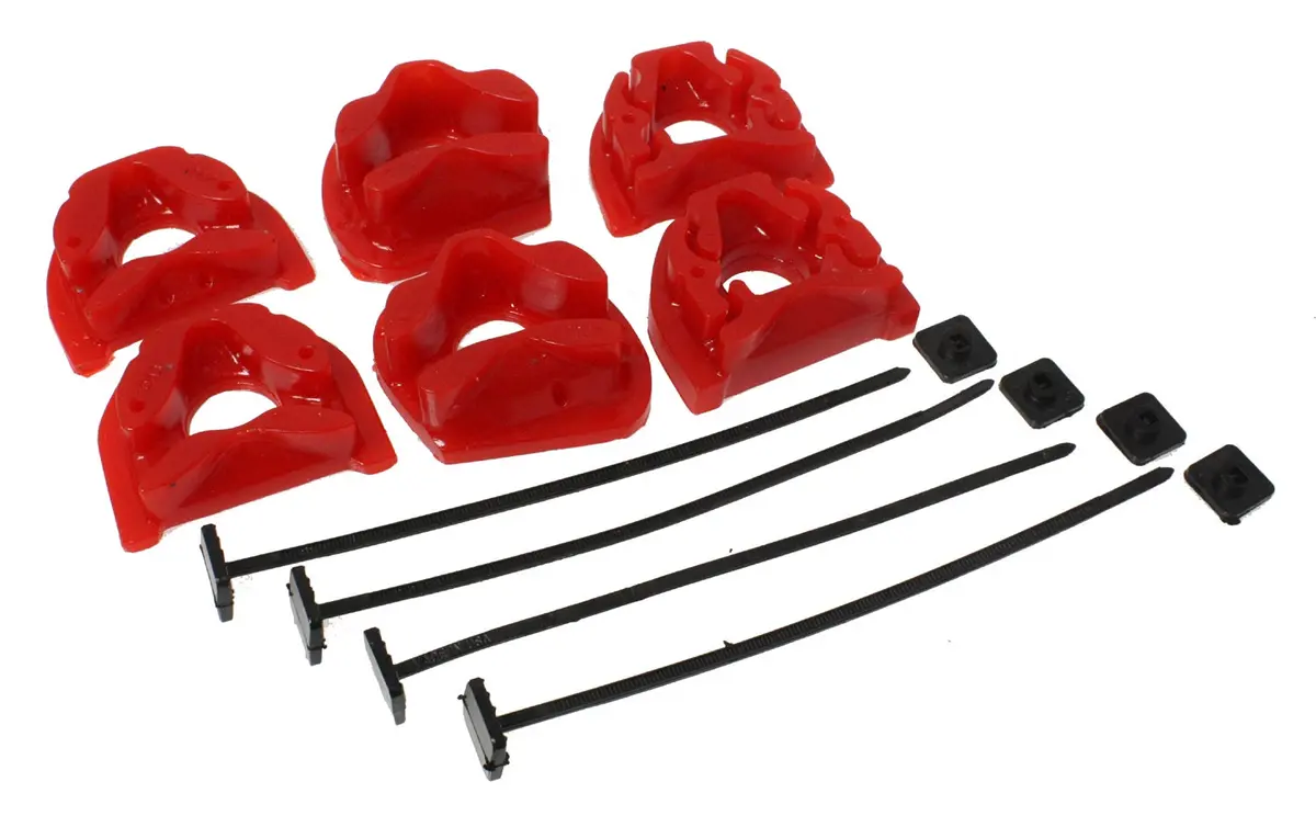 Energy Suspension 94-01 Integra / 99-00 Civic Si Red Motor Mount Inserts 1