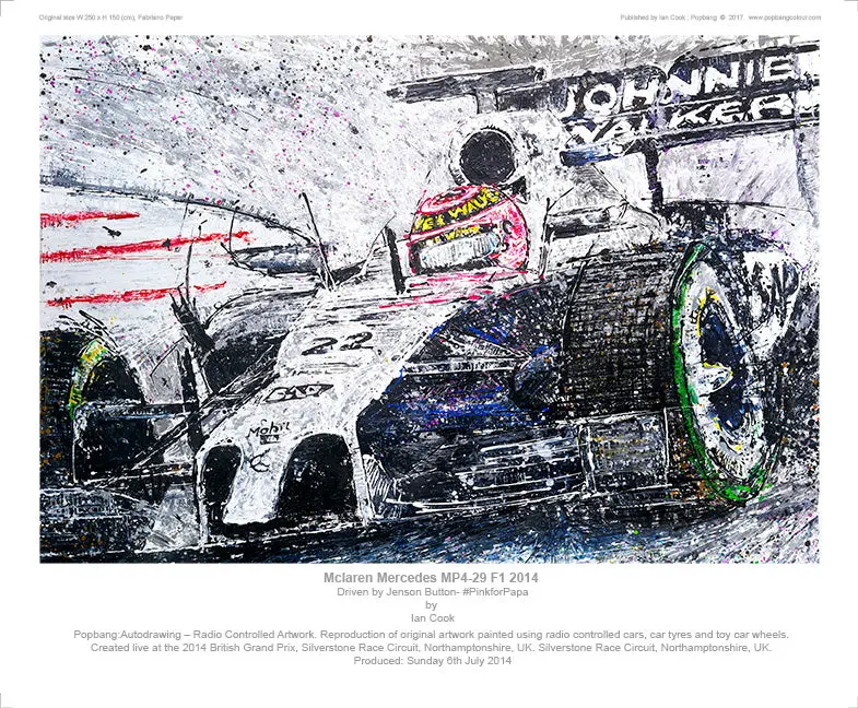 F1 Mclaren Mercedes Mp4-29 2014 Driven By Jenson Button #Pinkforpapa 1