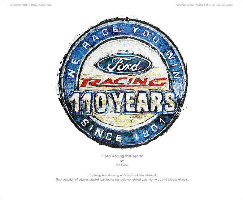 Ford Racing 100 Years Logo 1