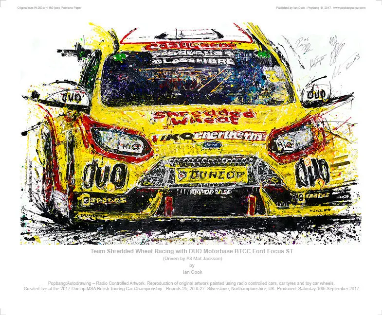 Ford Focus St Team Shredded Wheat Racing With Duo Motorbase Btcc 1