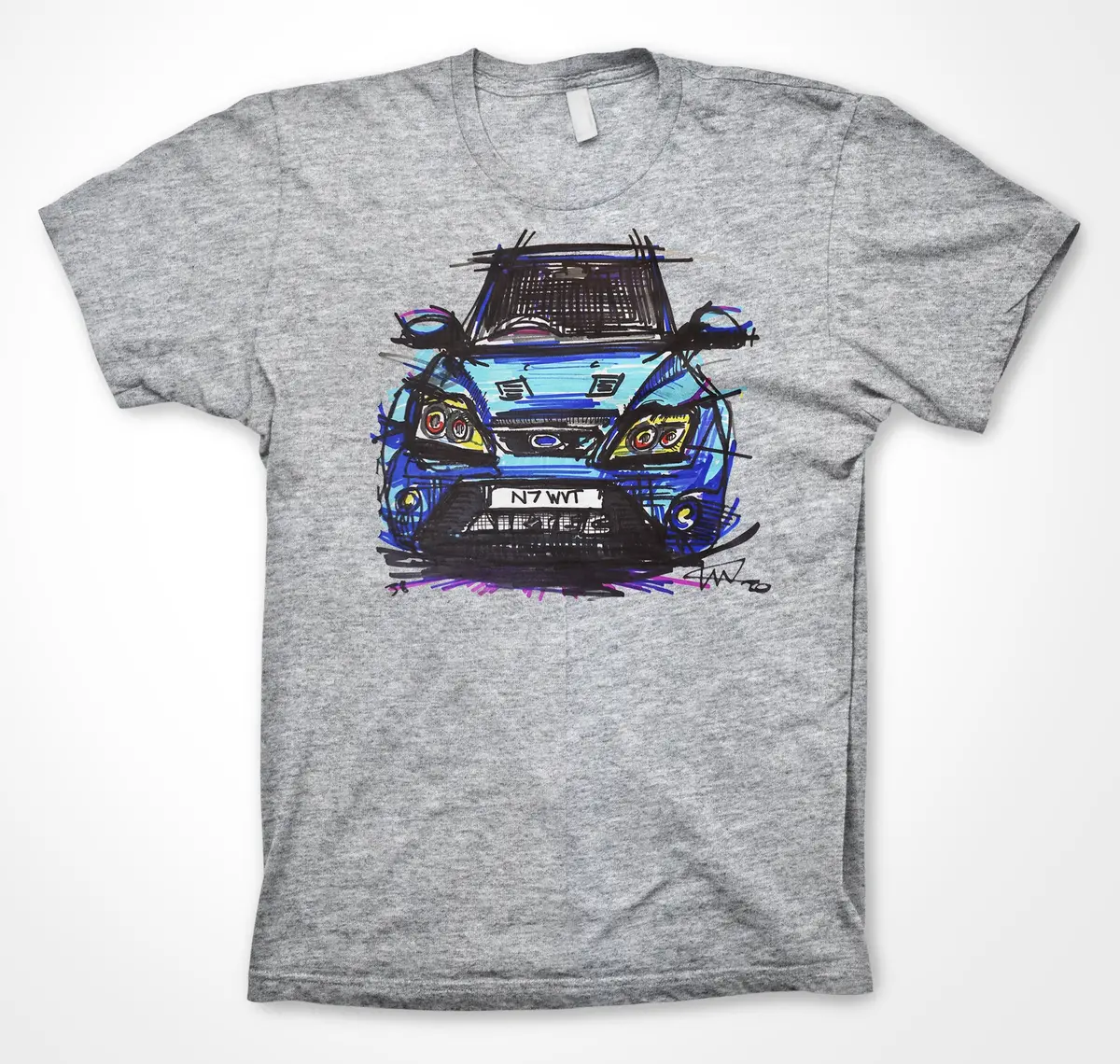 Ford Focus RS MkII Unisex T-Shirt – High-Performance Hatchback Tribute - Image 10