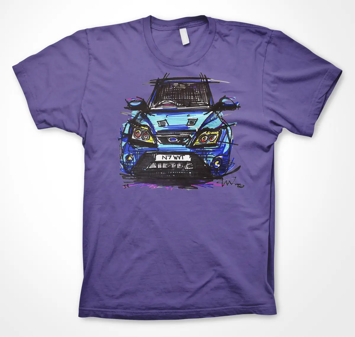 Ford Focus RS MkII Unisex T-Shirt – High-Performance Hatchback Tribute - Image 8