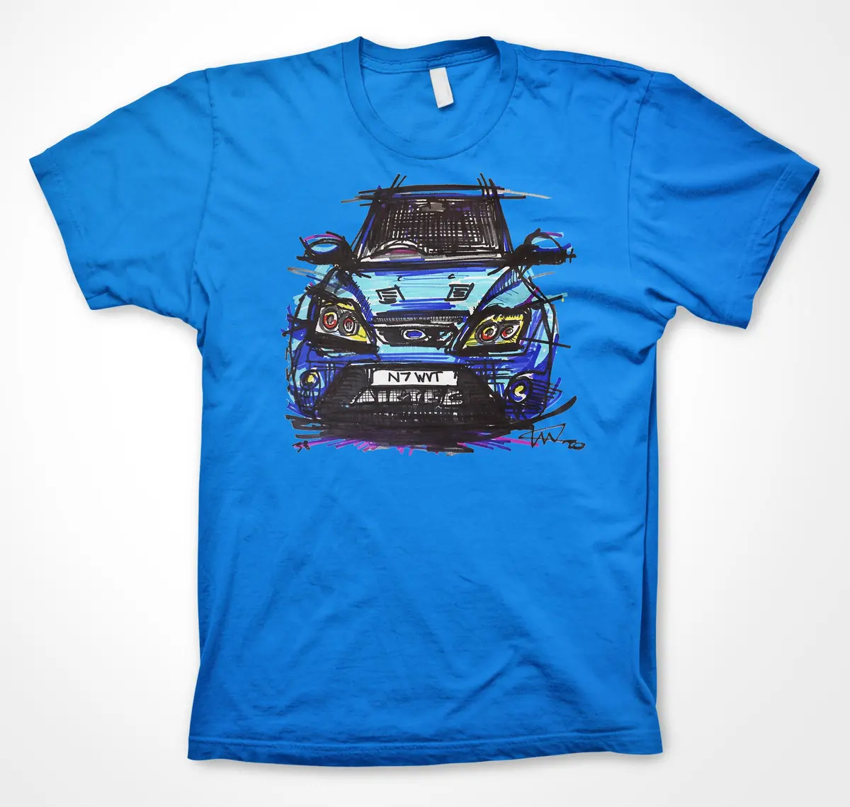 Ford Focus RS MkII Unisex T-Shirt – High-Performance Hatchback Tribute