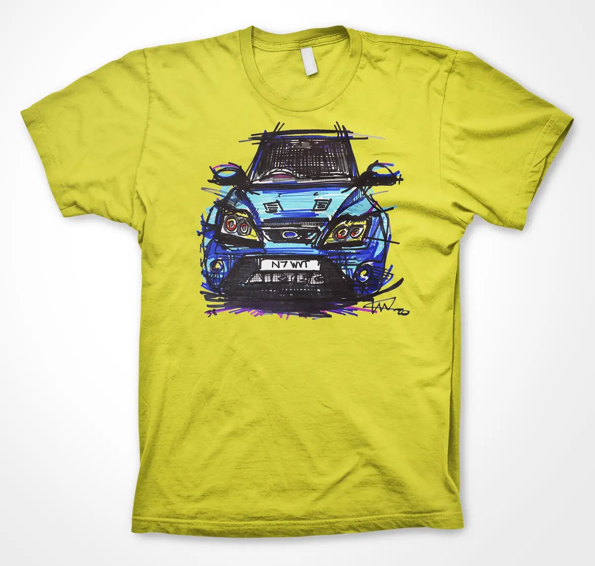 Ford Focus RS MkII Unisex T-Shirt – High-Performance Hatchback Tribute - Image 7