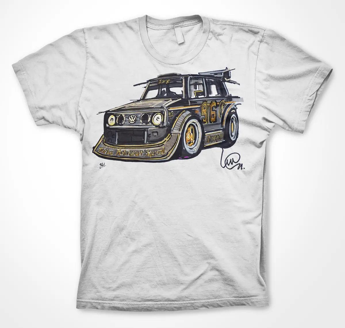 Volkswagen Golf 'Berg Cup' Forge Motorsport #Continuouscar Unisex T-Shirt 4