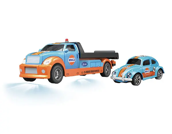 Mini R/C 1/64 R/C Tow Truck With Beetle 1