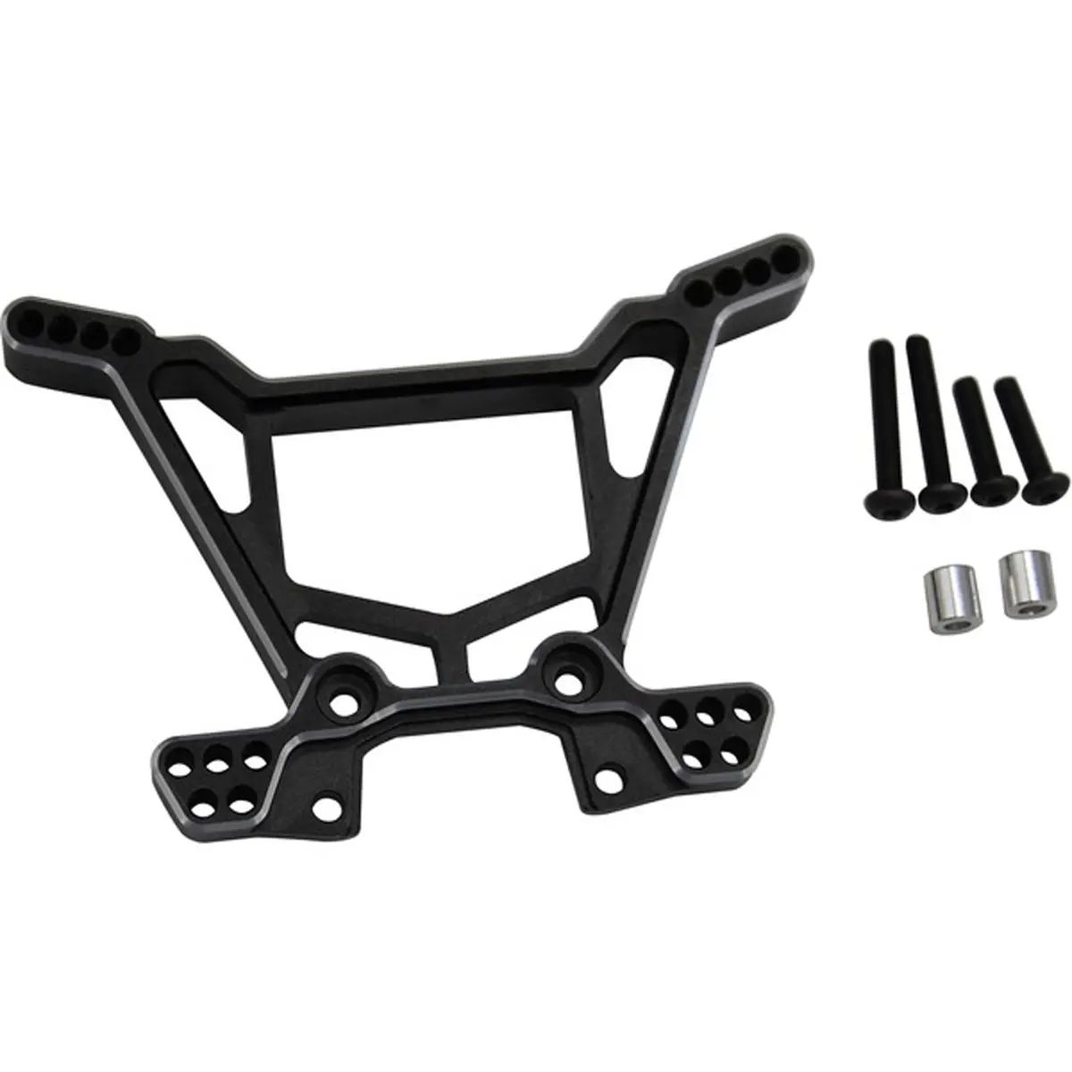 Hot Racing Aluminum Rear Shock Tower: Rustler 4X4 1