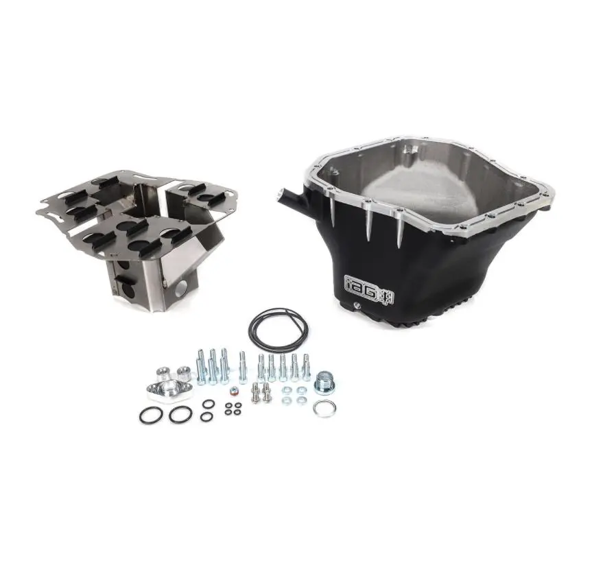 Iag - Subaru 02-14 Wrx/04-21 Sti/05-09 Lgt/Oxt/04-13 Fxt - Ej Competition Series Oil Pan W/ Removable Comp Series Lower Baffle - (Black) 1
