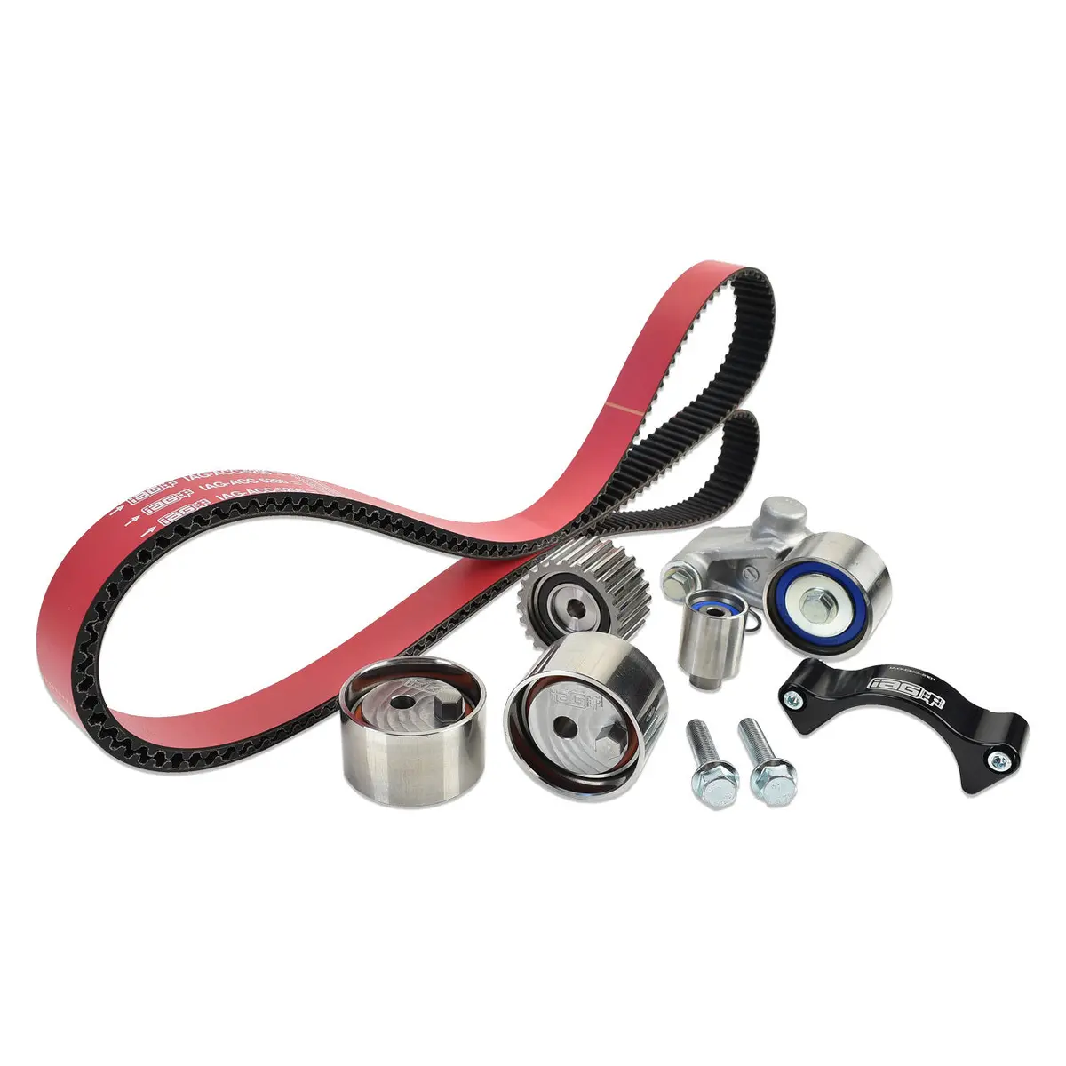 Iag Timing Belt Kit With Iag Red Racing Belt, Timing Guide, Adjustable Idlers & Tensioner For 02-14 Wrx, 04-21 Sti, 05-12 Lgt, 04-13 Fxt 1