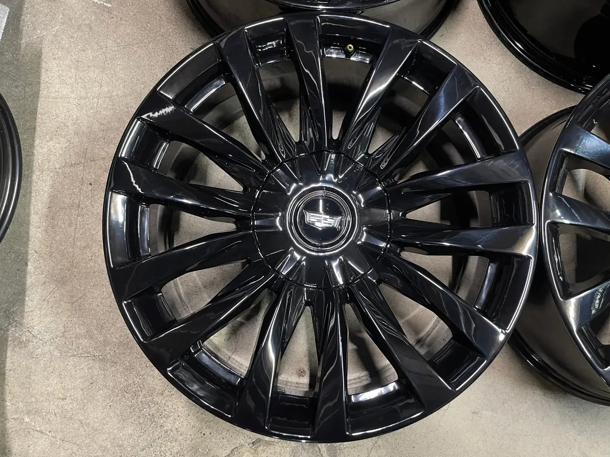 Sold Four 2024 Cadillac Escalade Platinum Factory 22 Wheels Oem Rims Black 84460119 2