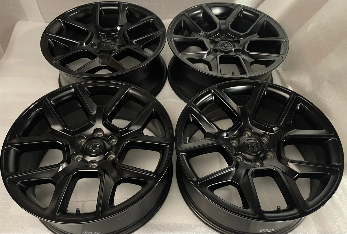 2025 Dodge Ram 1500 Laramie Factory 22 Wheels Rims 2684 Oem 5Yd61trmab Black 1