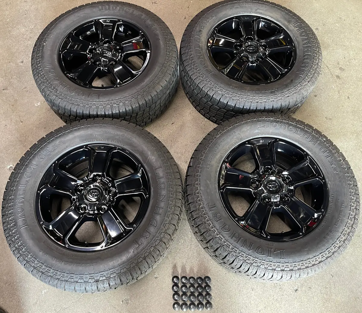 Sold 2020 Toyota Tundra Factory 18 Wheels Tires Oem Rims 75156 Sequoia Gloss Black 5X150 1
