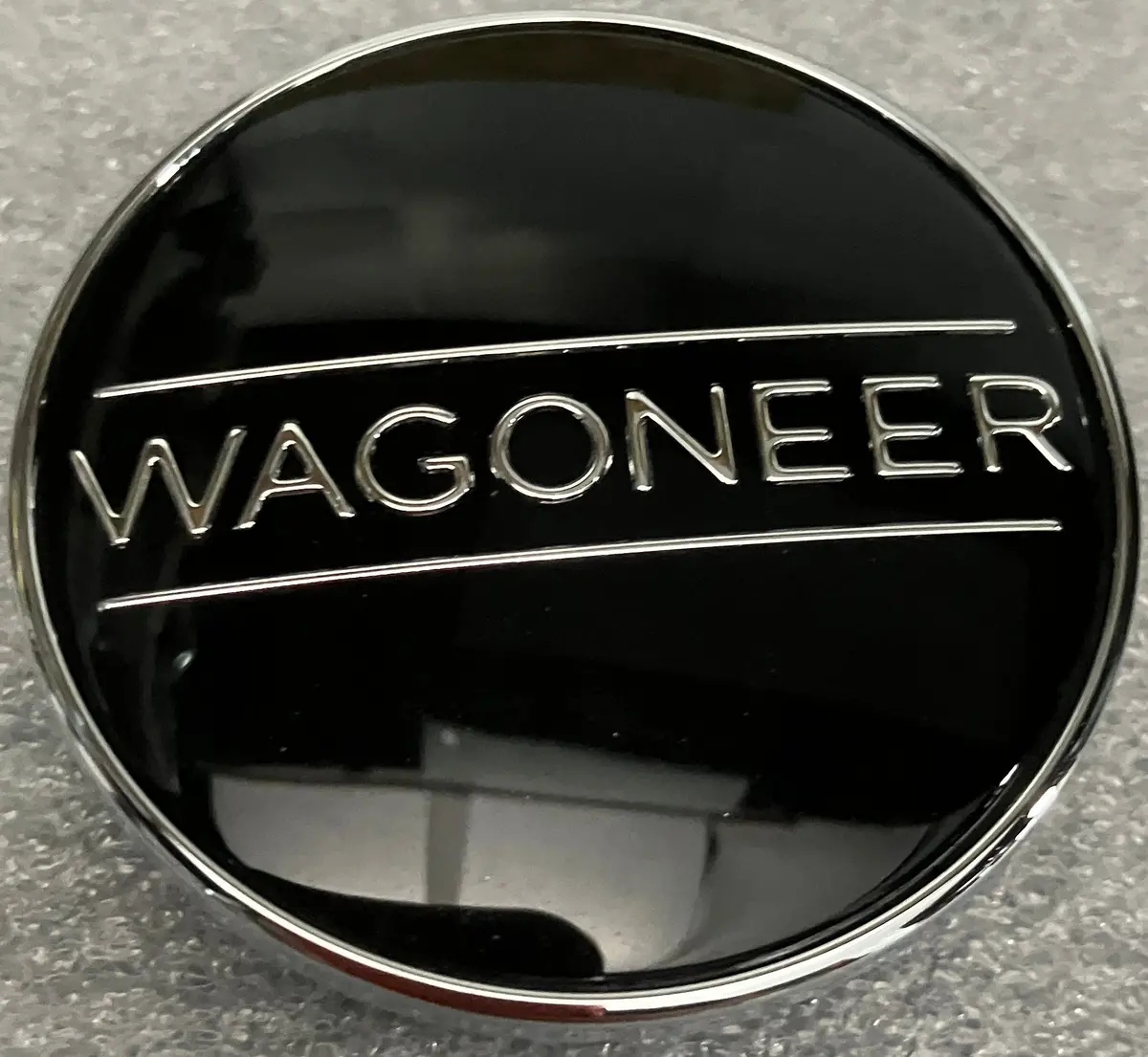 Single Oem 2022-2025 Jeep Grand Wagoneer Black Center Cap 04755617Aa 04755498Aa 1