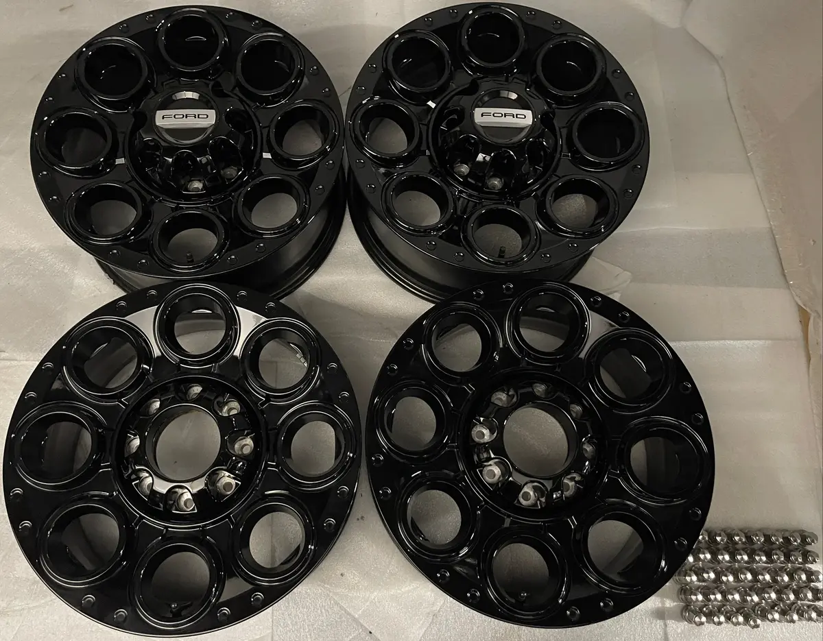 Four 2026 Ford F250 F350 Tremor Factory 20 Wheels Oem 10484 Rim Black Pc3j1007aa 1