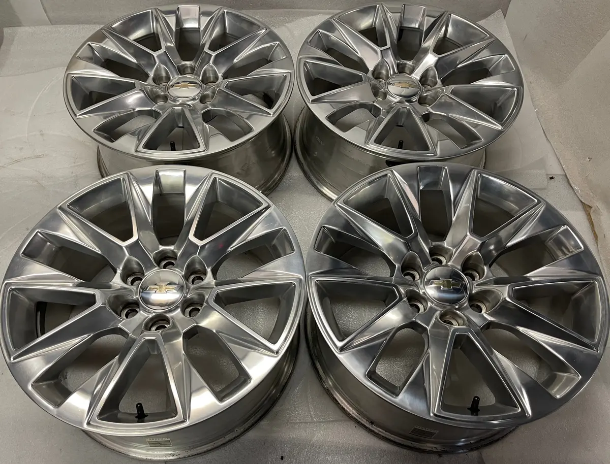 2025 Chevy Silverado Ltz Factory 20 Wheels Oem Rims 5919 Tahoe Suburban Polished 1