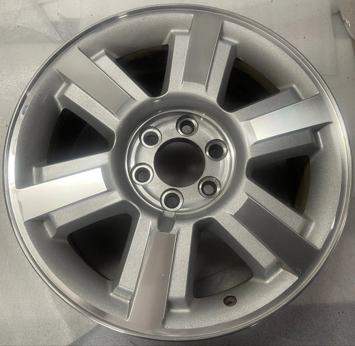 Single 2010 Ford F150 20 Machine Finish Silver Oem Alloy Wheel 6L3z1007m Rim 3646 1