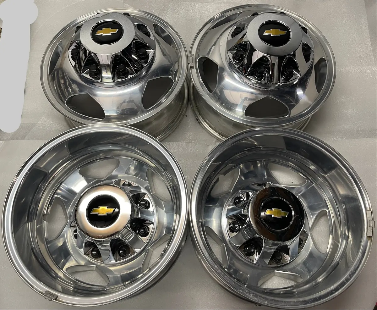 Sold 2019 Chevy Gmc 3500 Oem Factory 17" Dually Polished Wheels Rims 5519 5520 1