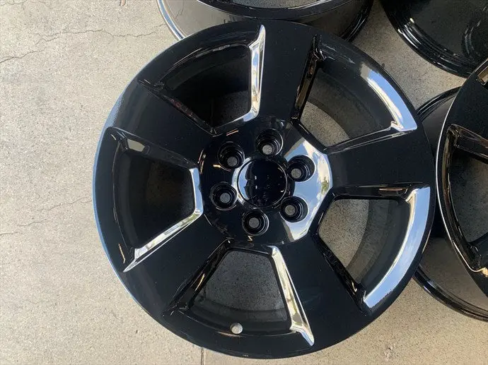 Sold Four 2018 Chevy Silverado Ltz Factory 20" Wheels Oem 5652 Tahoe Suburban 1500 Gloss Black 2