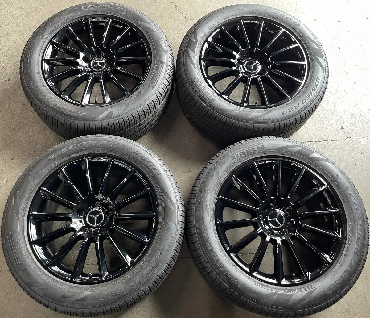 2021 Mbz G550 G63 G55 Factory 20 Wheels Tires Rims Oem Amg A4634011700 Black 1