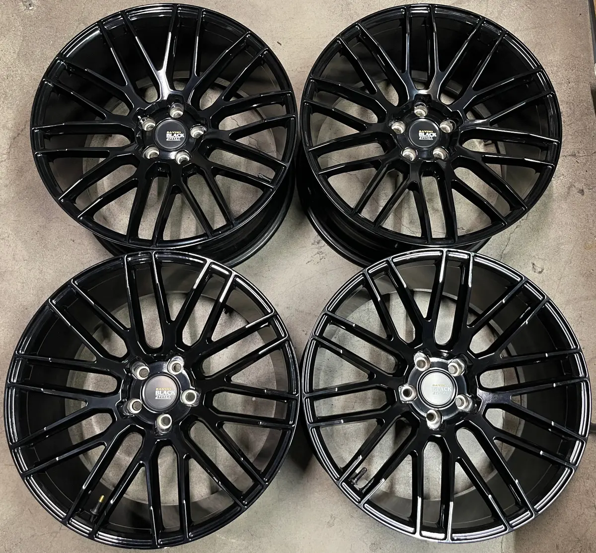 Sold Four Used Audi S5 Q5 Sq5 Allroad Savini Di Forza 20 Wheels 20X10 +38 Black 1
