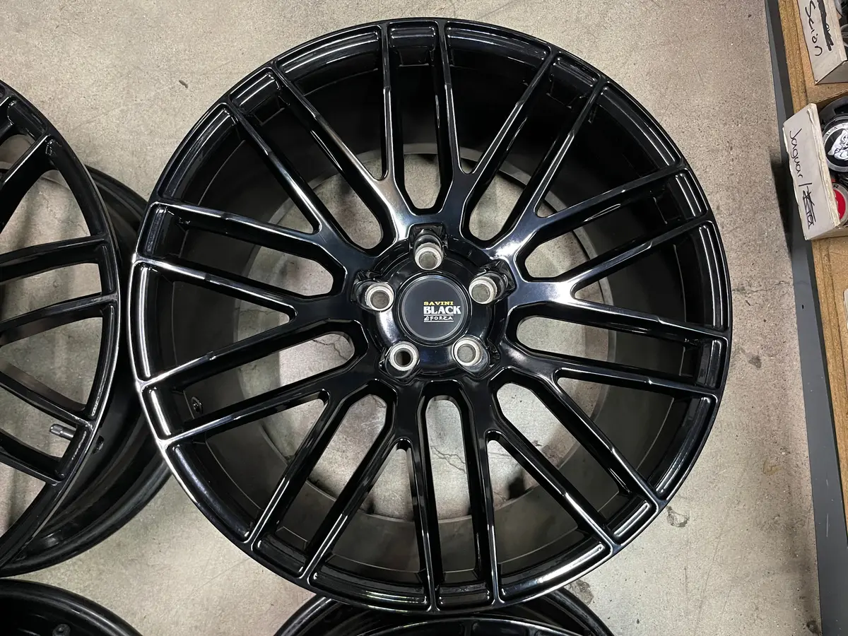 Sold Four Used Audi S5 Q5 Sq5 Allroad Savini Di Forza 20 Wheels 20X10 +38 Black 2