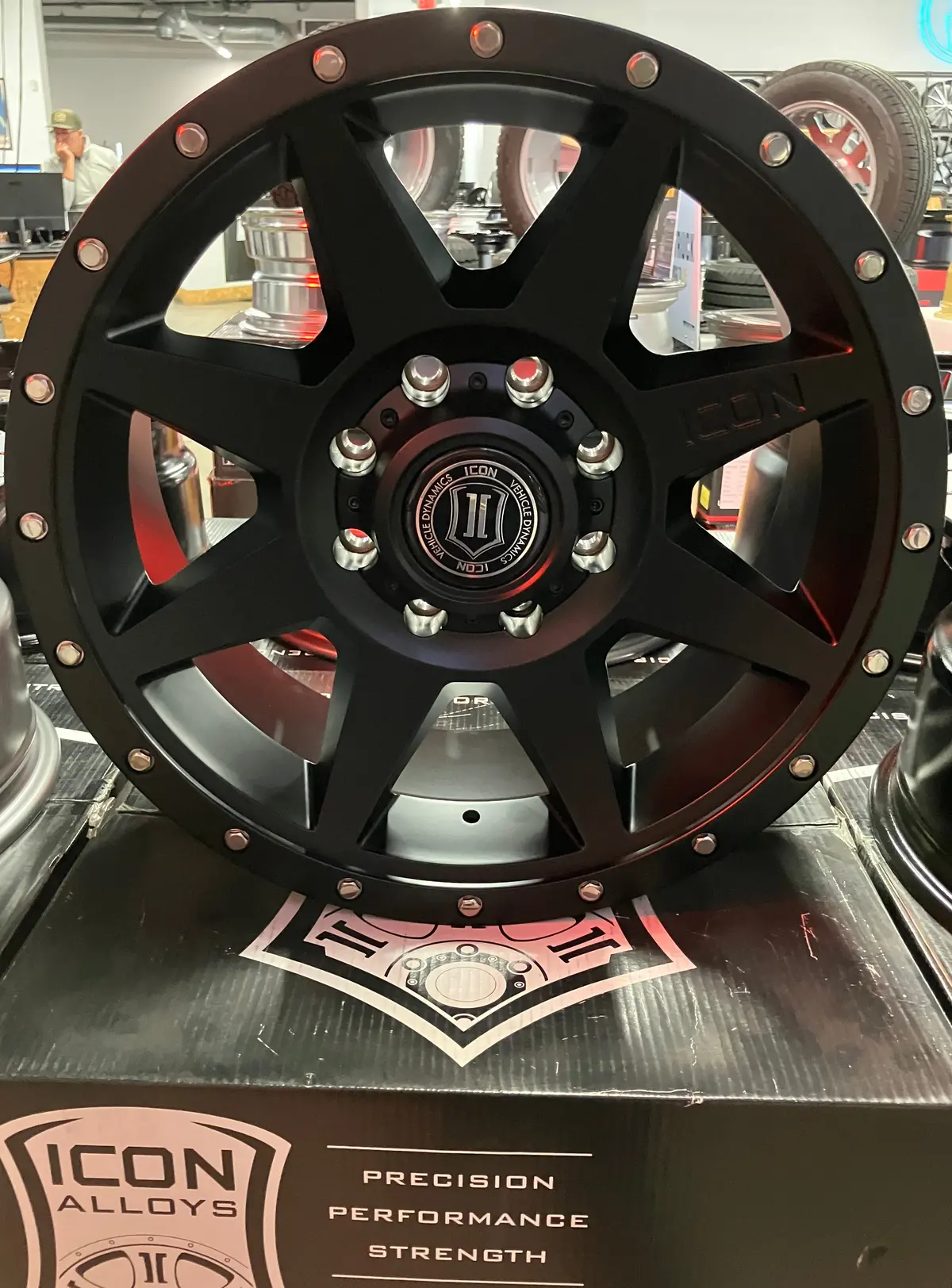 Four Icon Rebound 20 Wheels 1820908152Sb F250 F350srw Satin Black 20X9 +6 8X170 1