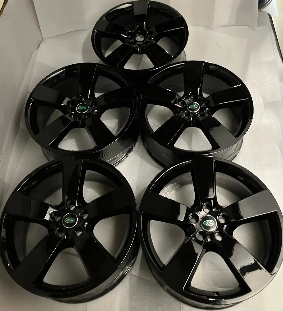 Sold Five 2020-2025 Land Rover Defender Factory 20 Wheels Rims Gloss Black Oem  L8b21007ha 1