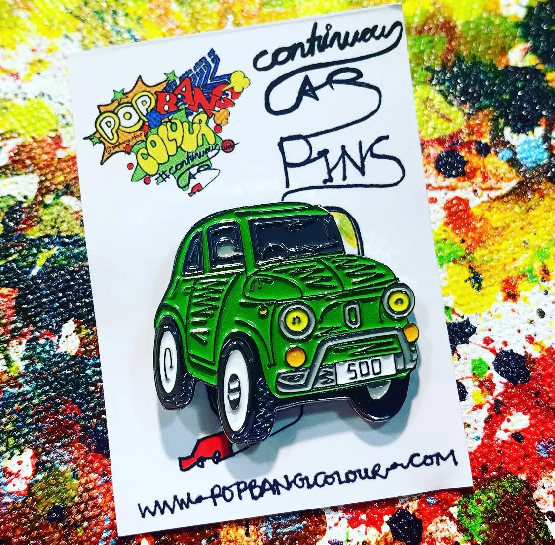 Fiat 500 Limited Edition Green Enamel Pin Badge - | Limited Stock 1