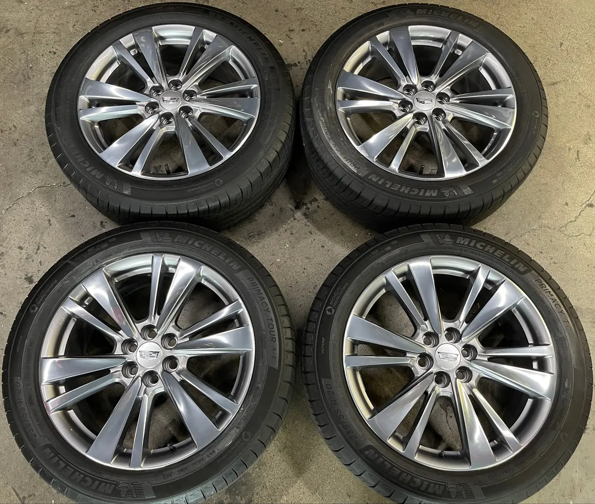 2022 Cadillac Xt5 Xt6 Factory 20 Wheels Tires Oem 4847 Rims 84121071 Polished Michelin 1