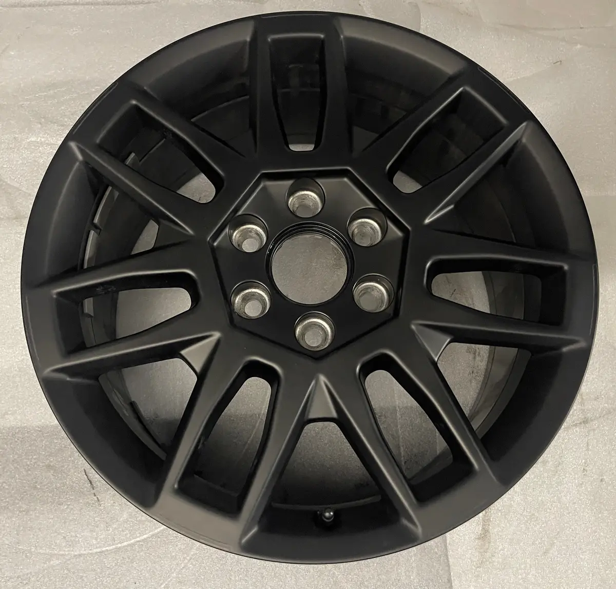 Single (1) 2026 Tesla Cyber Truck Factory 20 Wheel Rim Oem Semi Gloss Black Cybertruck 1
