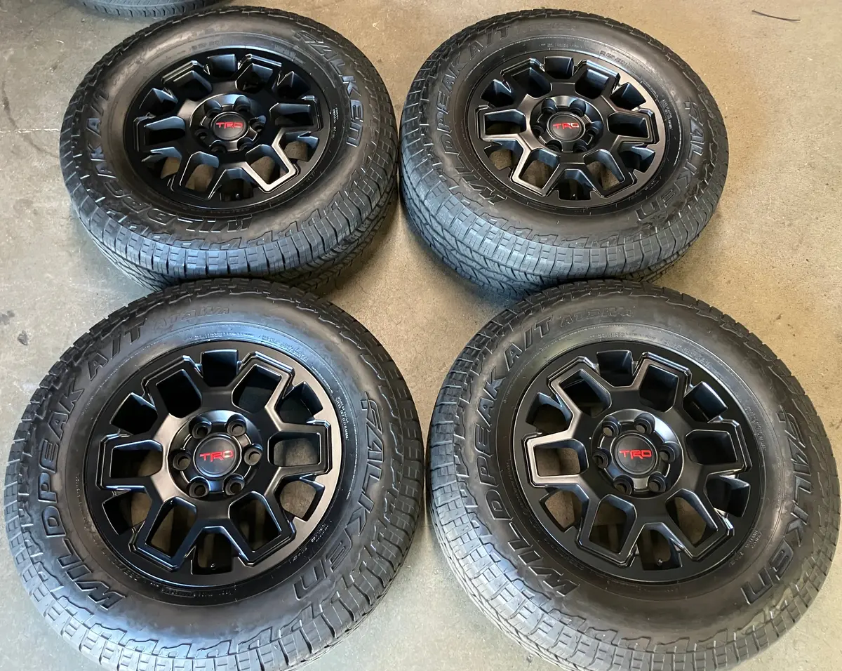 Sold 2025 Toyota Tacoma Trd 18 Factory Wheels Rims Tires Oem  Black Falken At3wa 265/70/18 1