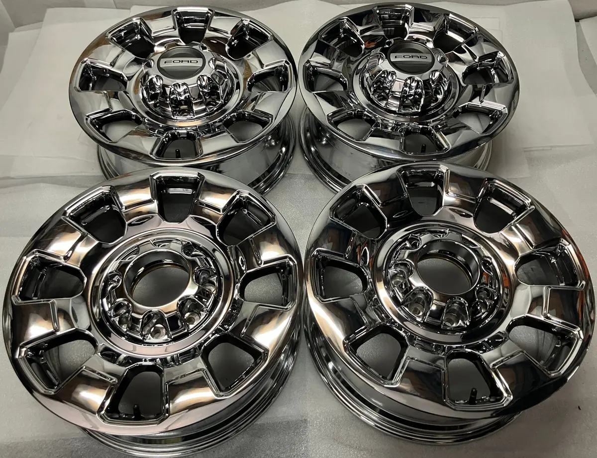 Sold Four 2026 Ford F250 Oem Factory Pvd Wheels Caps Lugs Pc3c-1007-Ba 10552 1