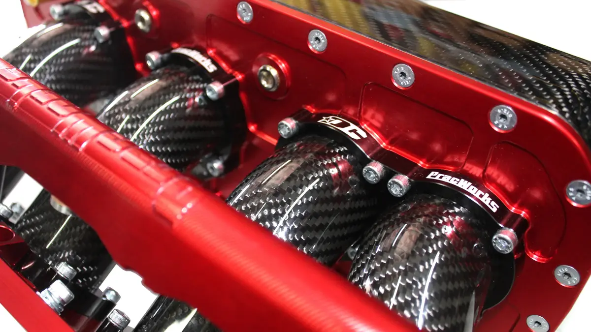 Pracworks K-Series Carbon Fiber Intake Manifold Centerfeed 1
