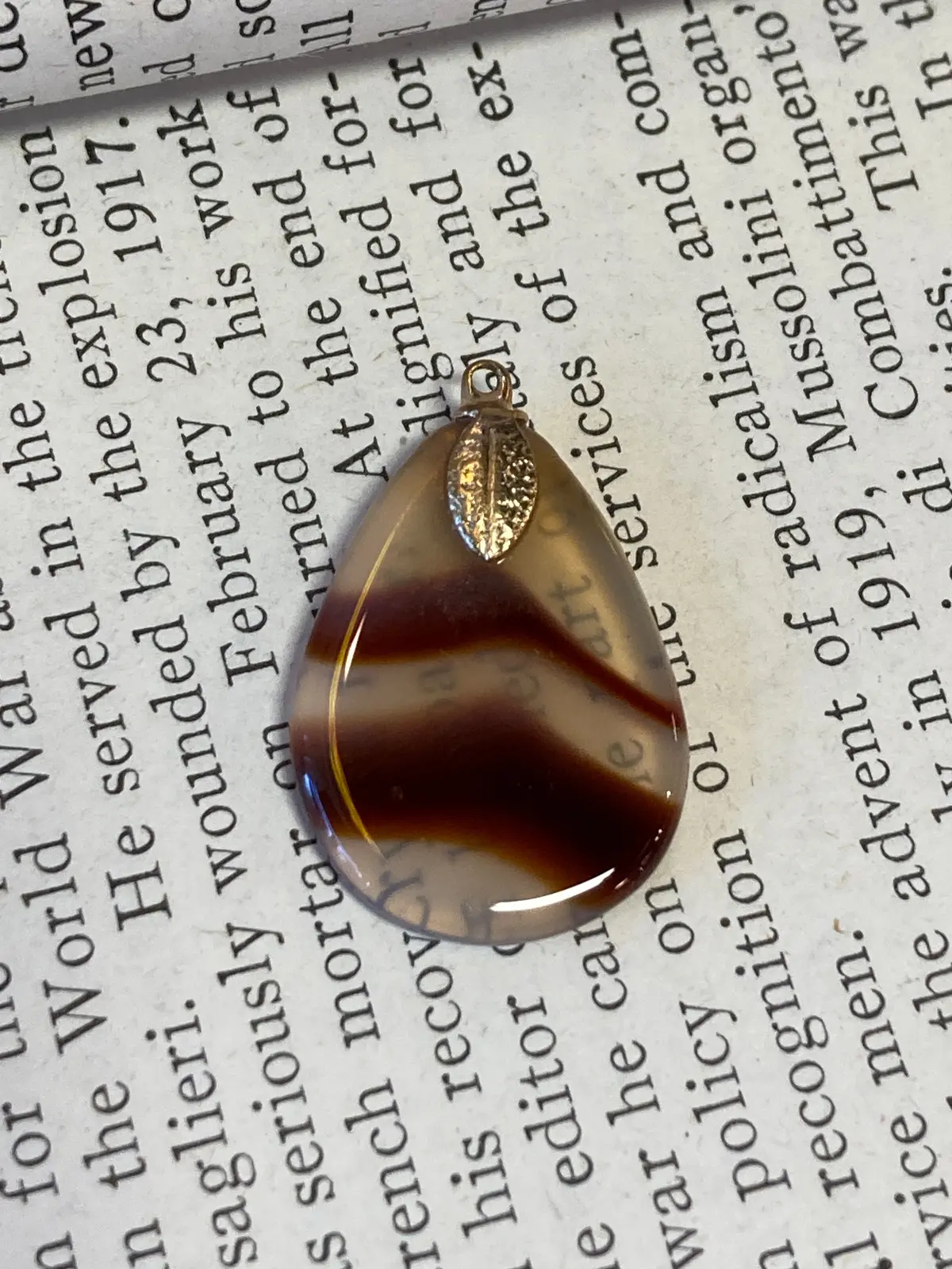Natural Agate Pendant 1