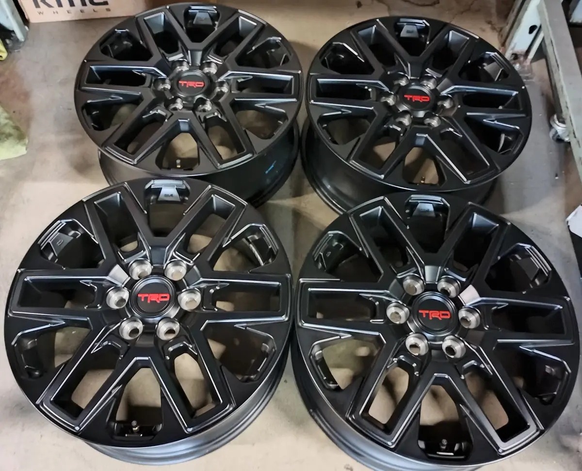 Sold Four 2025 Toyota Tundra Trd Factory 20 Wheels Oem Rims Black Pt946-34220 1